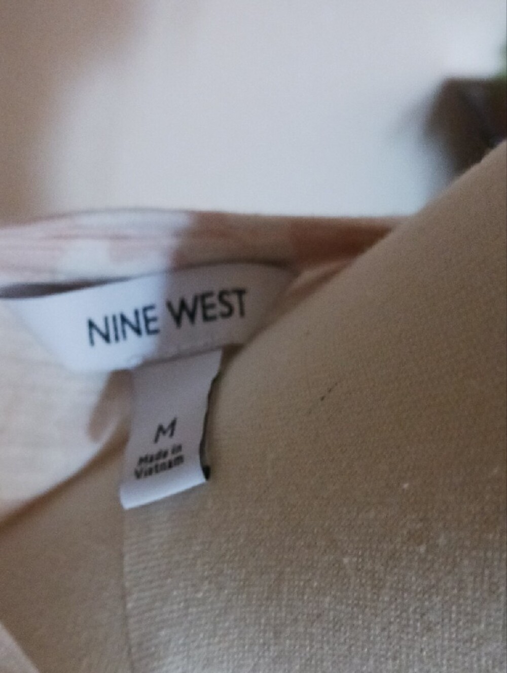 Nine West Pale Pink Patterned Short Sleeve Tee - Picture 2 of 13